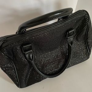Express Black Sequins Handbag